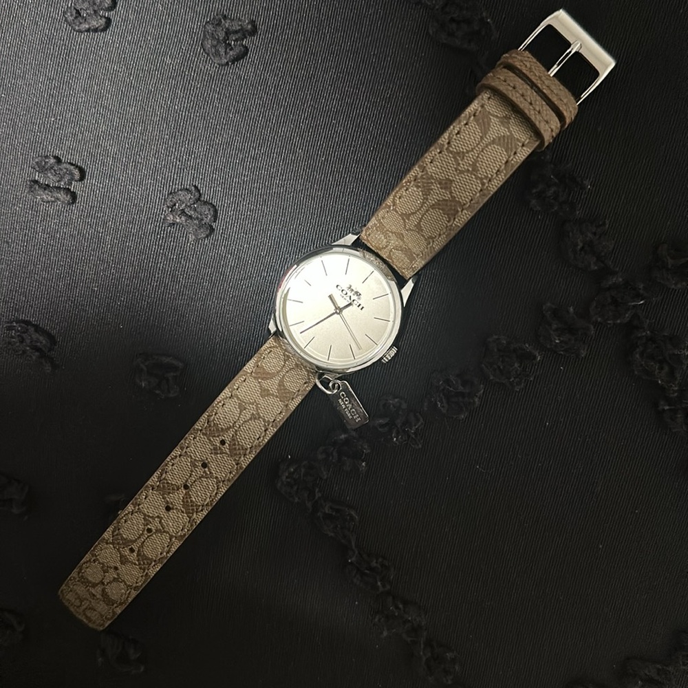 Coach Watch with Taupe Strap and Silver Dial - Picture 5 of 7